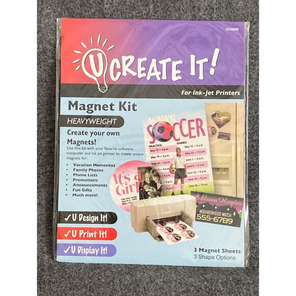 VTG U Create It UCIM09 & Invent It 09212-0 Heavy Weight Sealed Magnet Kit Person - Picture 2 of 16